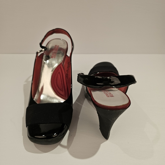 Kenneth Cole Reaction black slingback heel shoes size 10M US - Picture 6 of 11